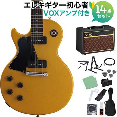 GrassRoots G-LS/LH TVY エレキギター初心者14点セット【VOXアンプ付き】 レスポールスペシャル TVイエロー 左利き・レフティ グラスルーツ