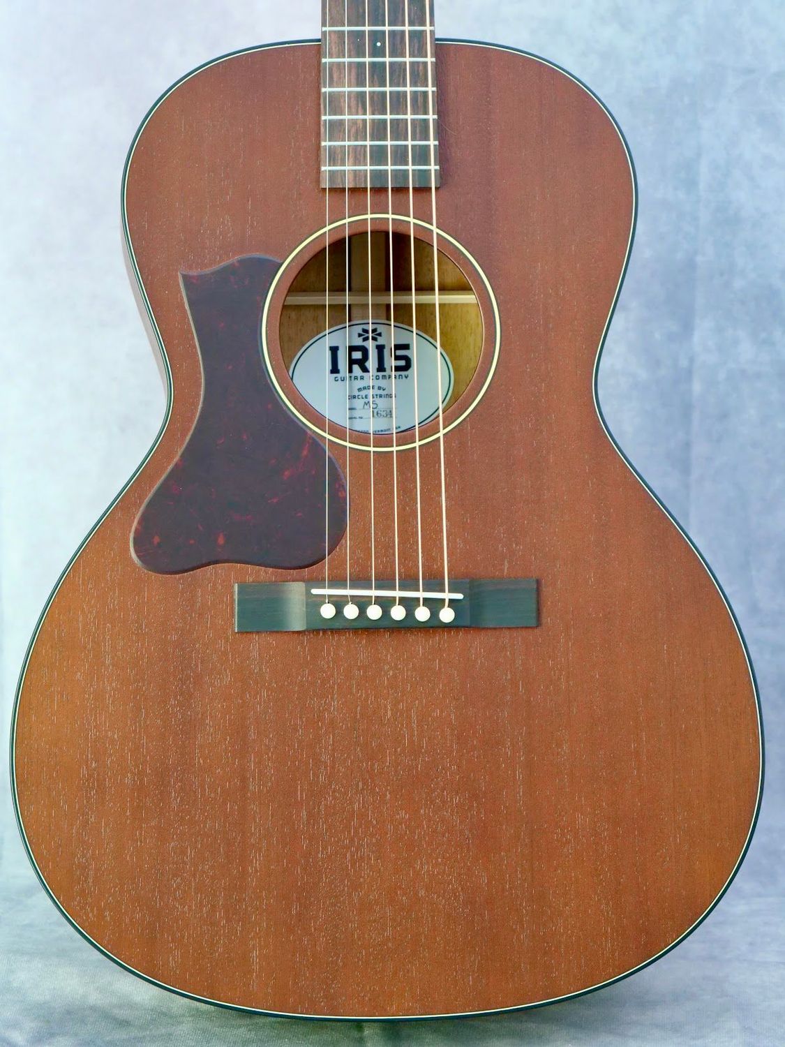 Custom Iris MS 00 All Mahogany #634 left handed acoustic guitar