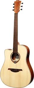 Lag Guitars Tramontane 70 Dreadnought Left-Handed Cutaway Acoustic-Electric Natural