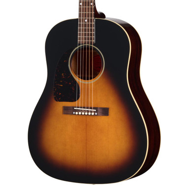 Epiphone Inspired By Gibson Custom 1942 Banner J-45 Reissue Vintage Sunburst, Left Handed