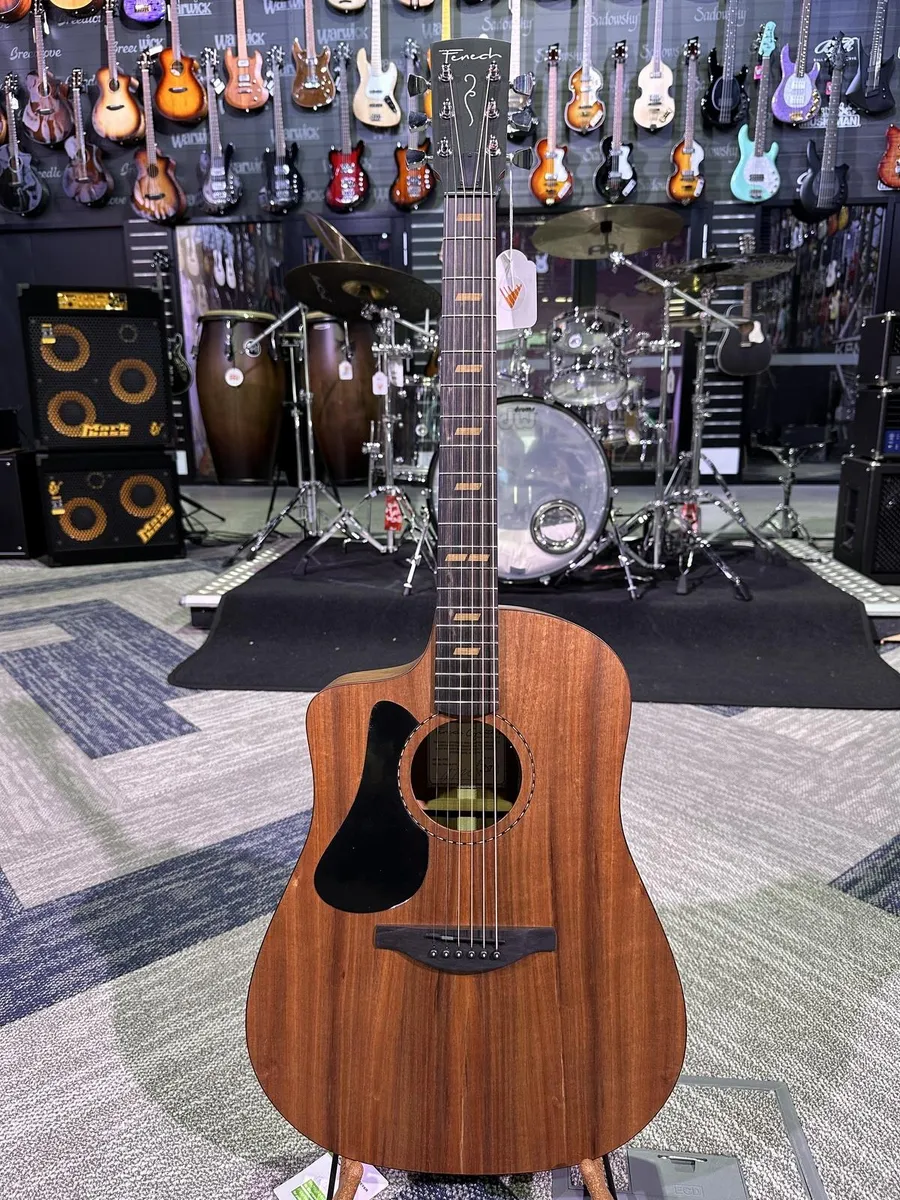 Fenech Guitars VT Series D78 Acoustic / Electric Left Hand Guitar – Solid Blackwood