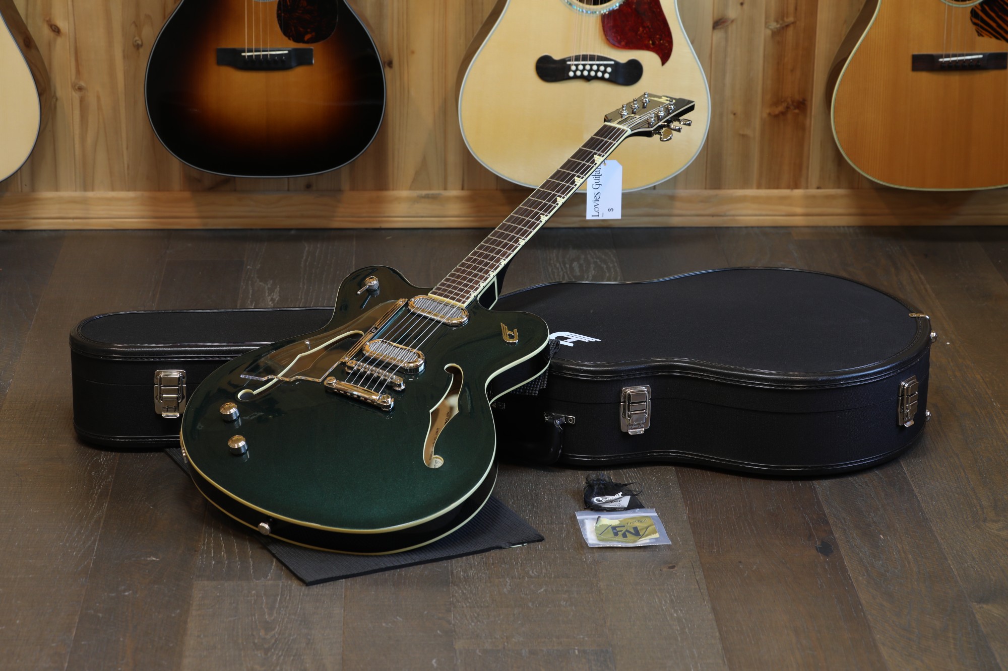 Lefty Minty! 2019 Dusenberg Gran Majesto Semi-Hollow Electric Guitar Catalina Racing Green + OHSC