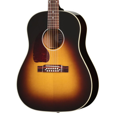 Gibson J-45 Standard 12-String Left-handed Electro Acoustic Guitar with Baggs HiFi DNA in Vintage Sunburst