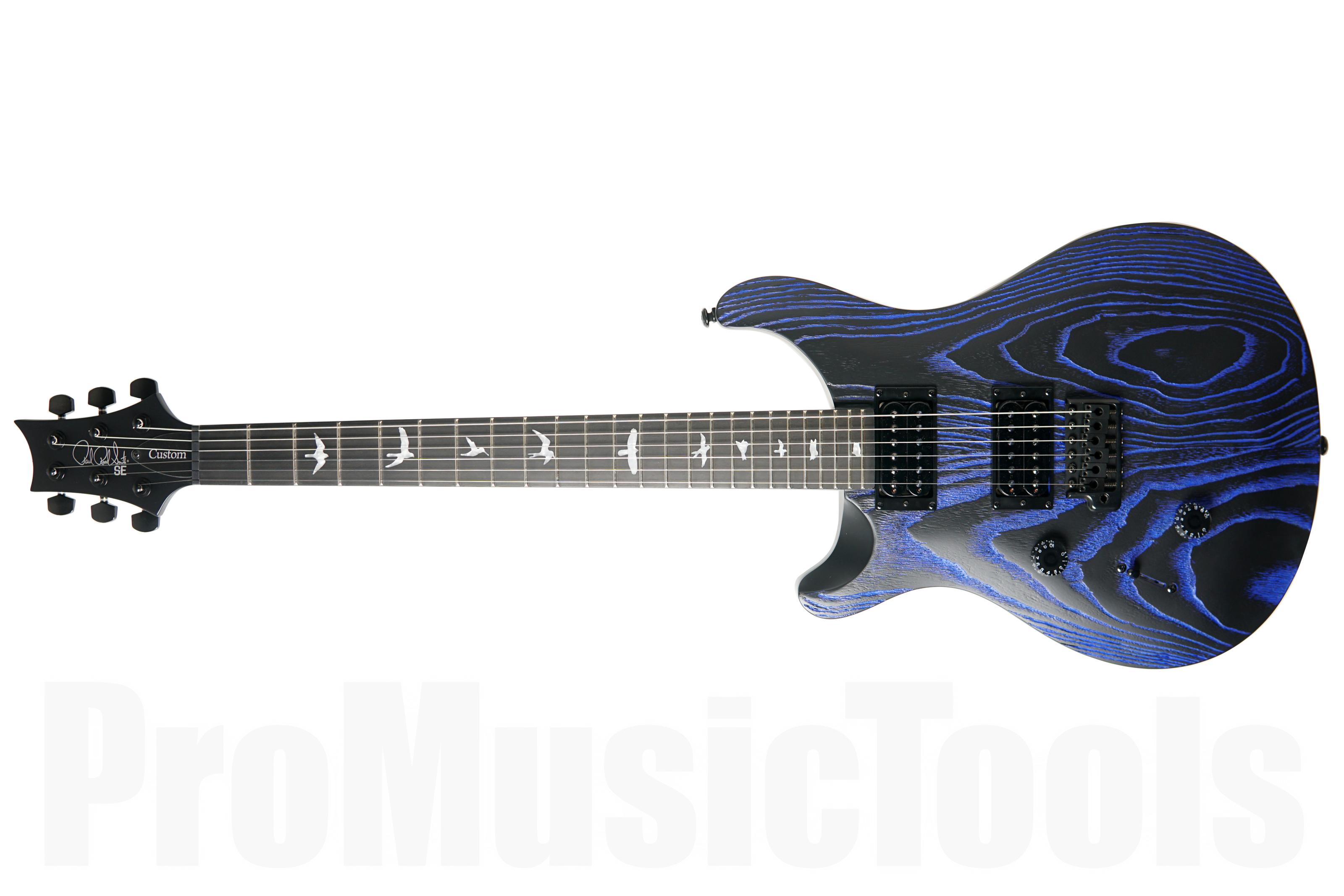 PRS SE Custom 24 Lefthand LTD - Indigo - Sand-blasted Swamp Ash Limited Edition