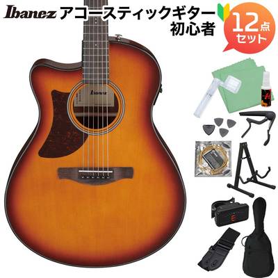 Ibanez AAM50LCE-OLB アコースティックギター初心者12点セット エレアコ レフトハンド 左利き用 アイバニーズ