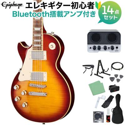Epiphone Les Paul Standard 60s Left-Handed Iced Tea Burst エレキギター初心者14点セット 【Bluetooth搭載ミニアンプ付き】 レスポールスタンダード レフトハンド レフティ 左利き用 エピフォン EIGLP6ITNHRL