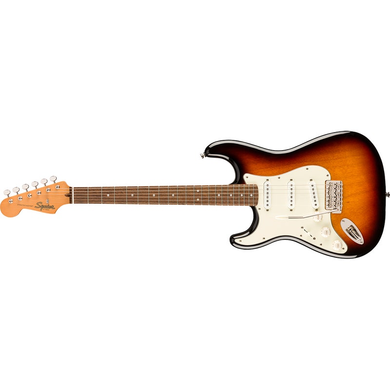 Squier by Fender Classic Vibe '60s Stratocaster Left-Handed Guitar, Laurel Fingerboard, 3-Color Sunburst
