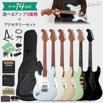 【左利き専用モデル】 Eris. Nestia/LH レフティモデル エレキギター初心者セット 選べるアンプ ローステッドメイプルネック SSHピックアップ コイルタップ対応 ストラトキャスタータイプ エリス
