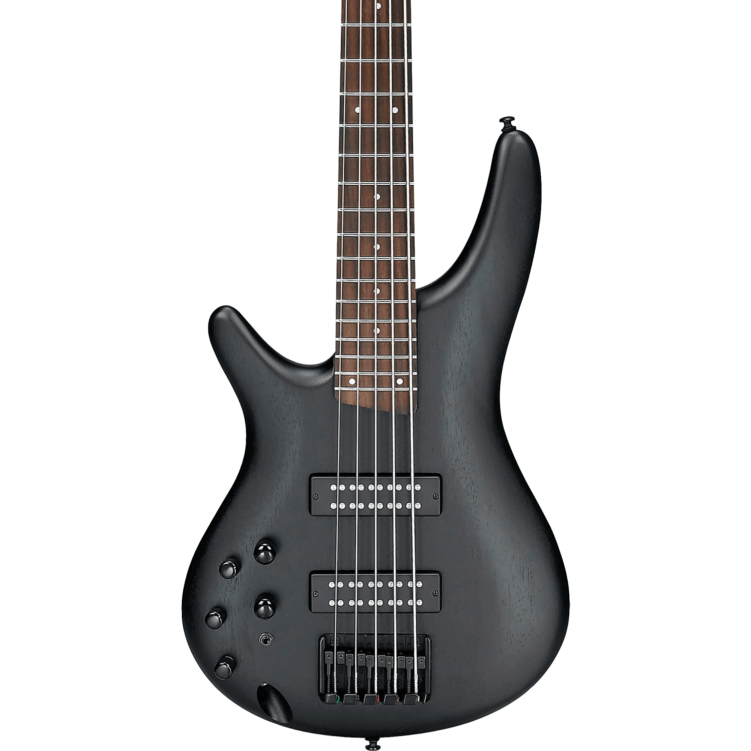 SR305EBL Standard Left-Handed 5-String Bass Guitar, Jatoba Fingerboard, Weathered Black