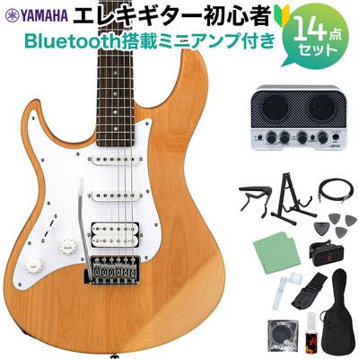 YAMAHA PACIFICA112JL YNS エレキギター初心者14点セット 【Bluetooth搭載ミニアンプ付き】 イエローナチュラルサテン 【左利き用】 レフティ ヤマハ パシフィカ PAC112