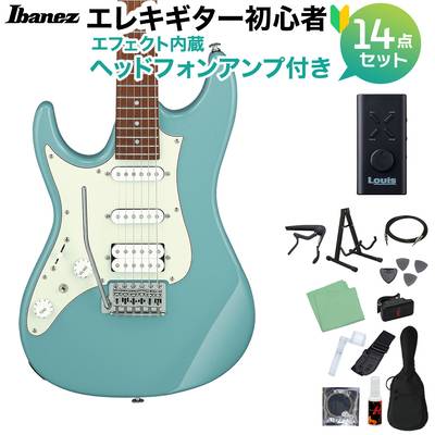 Ibanez AZES40L PRB エレキギター初心者14点セット【ヘッドホンアンプ付き】 左利き用 レフティ ストラトタイプ アイバニーズ 【限定生産】