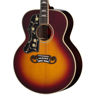 Epiphone Inspired By Gibson Custom Pre-War SJ-200 Rosewood Reissue In Vintage Sunburst, Left Handed