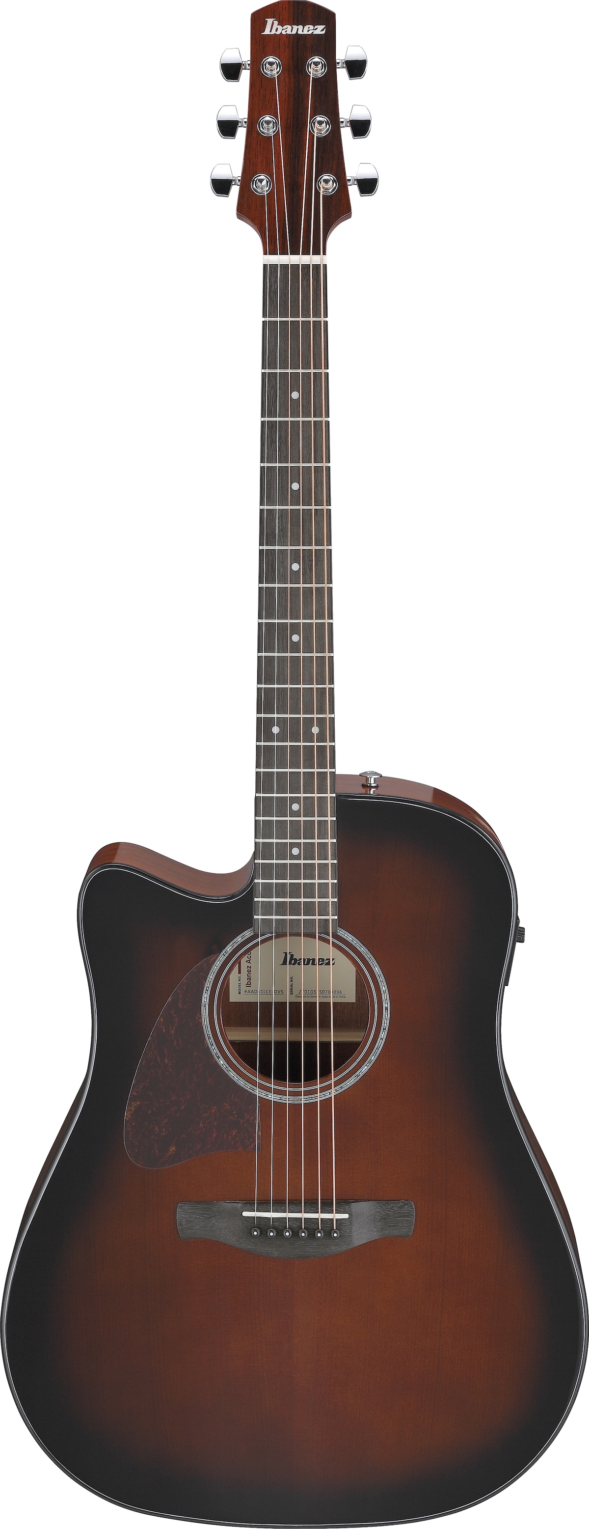 IBANEZ AAD51LCE-DVS Lefthand Advanced Acoustic AAD Elektro-Akustik-Gitarre, Dark Violin Sunburst High