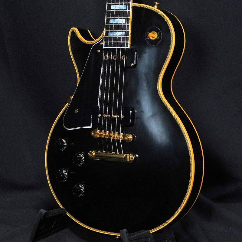 GIBSON CUSTOM / Historic Collection 1954 Les Paul Custom Reissue Staple P.U. VOS Left-Handed Ebony 【御茶ノ水本店FINEST GUITARS】