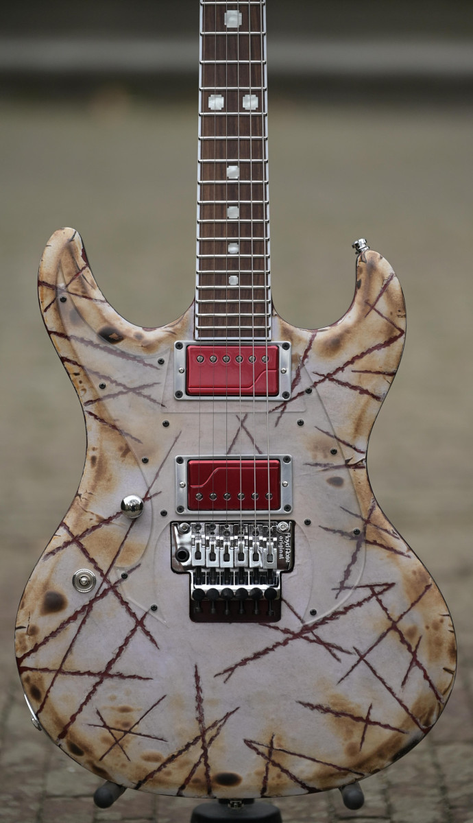 ESP E-II RZK-I Burnt Left Handed Signature – Distressed & Burnt – Lefty(2)