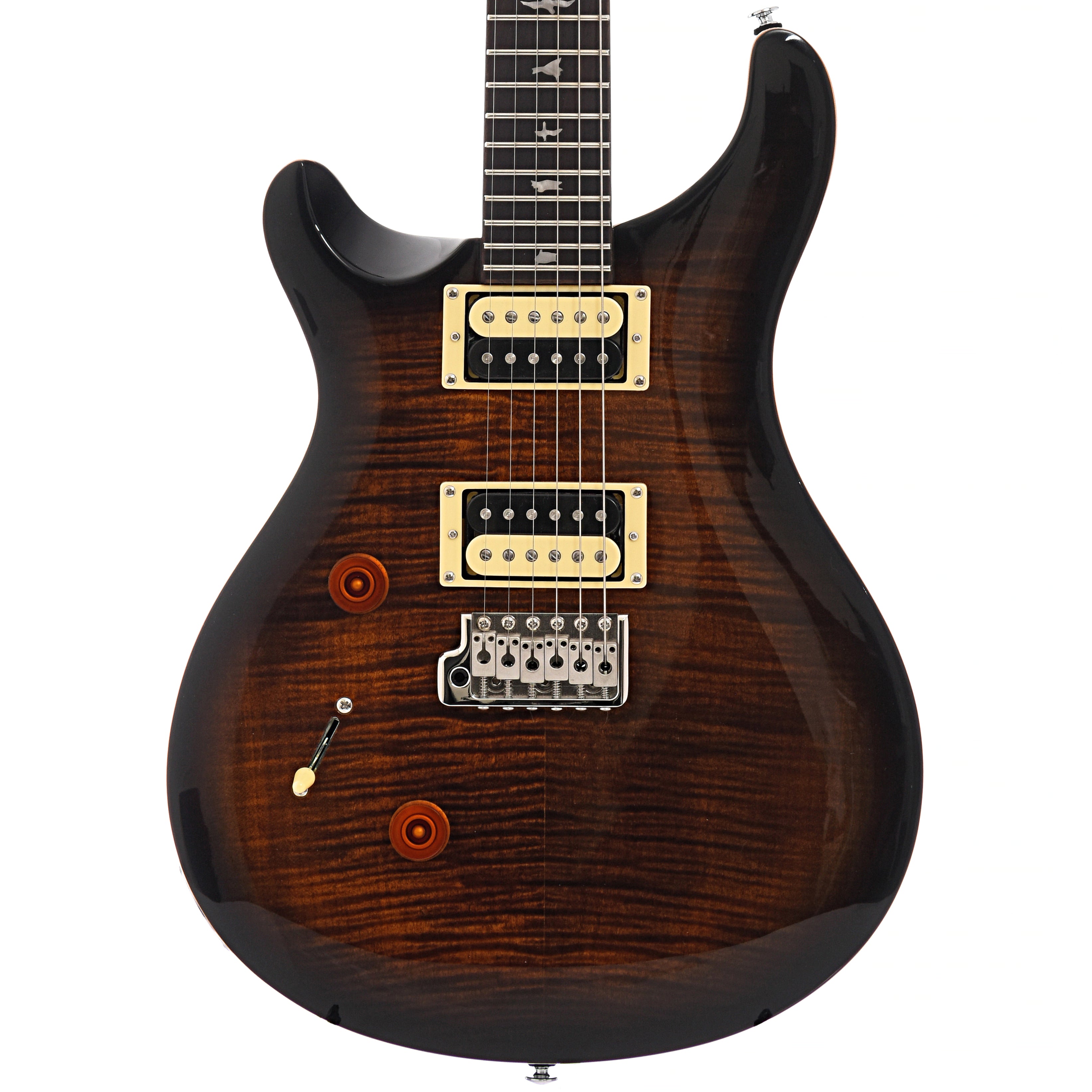 PRS SE Custom 24 "Lefty" Lefthanded Electric Guitar & Gigbag, Black Gold Burst