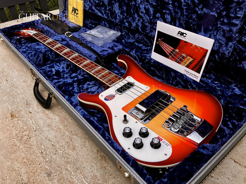 ♚MINT♚ULTRA RARE♚2012 Rickenbacker 4003 Stereo Bass♚LUSH FIREGLO♚LEFT HANDED♚GEM