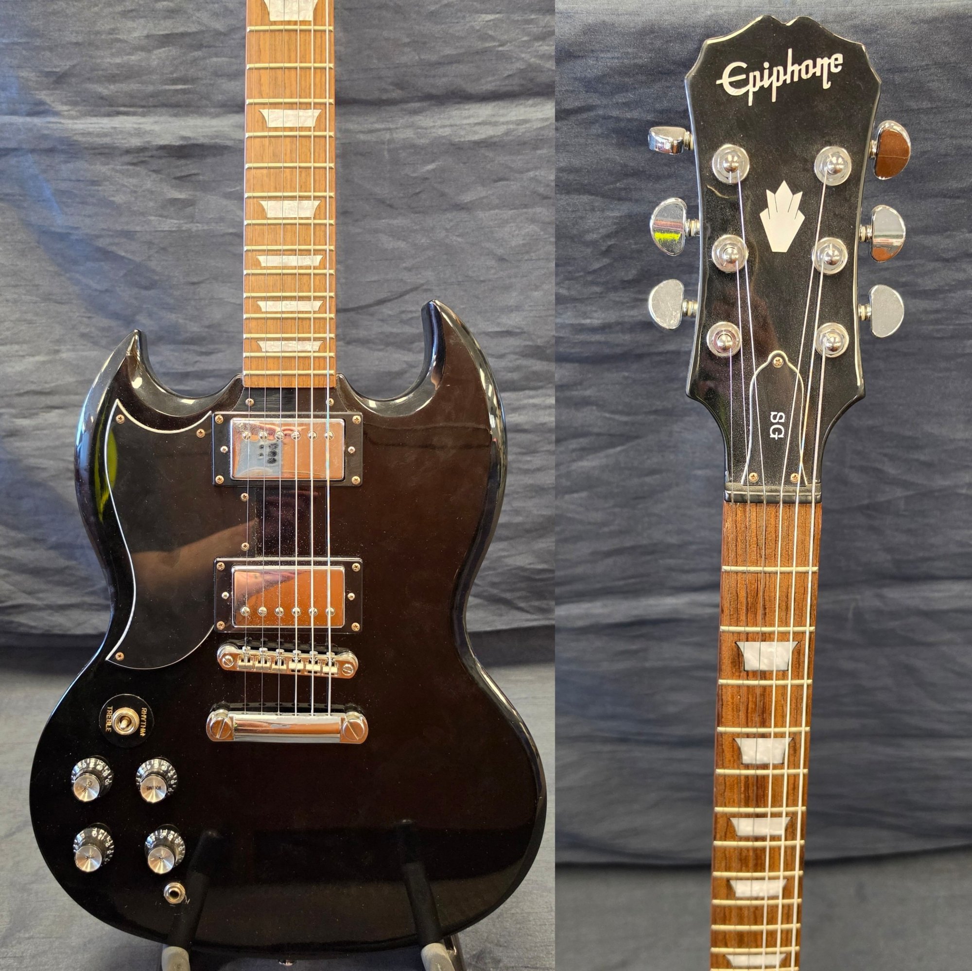 Epiphone SG Standard G-400 Left Handed Electric Guitar (Gloss Black) *Missing Tone Knob