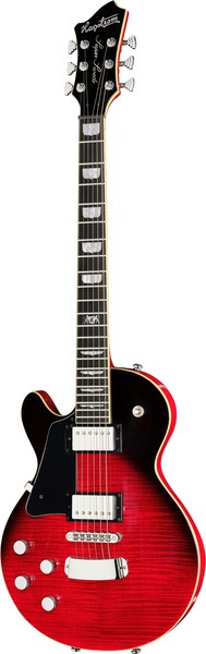 HAGSTROM Elec. Guitar Super Swede Crimson Flame Left Handed
