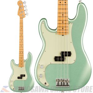 Fender American Professional II Precision Bass Left-Hand Maple Fingerboard Mystic Surf Green (ご予約受付中)