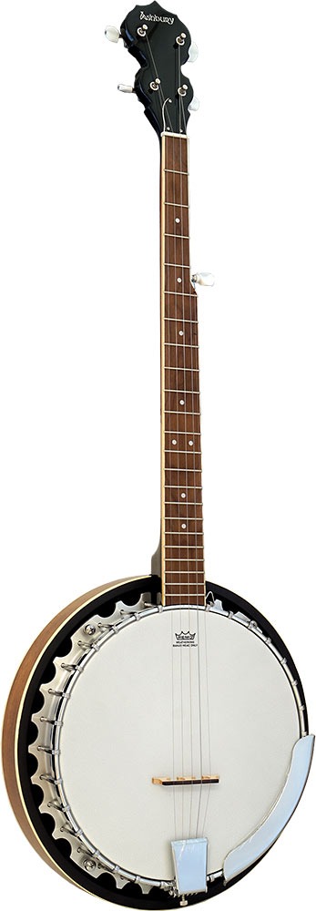 Ashbury AB-35-5L 5 String Left-Handed Banjo, Mahogany Resonator