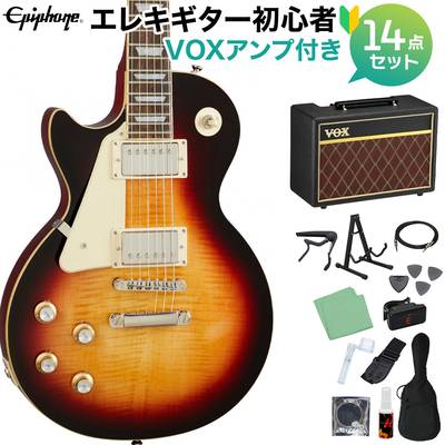Epiphone Les Paul Standard 60s Lefthand Bourbon Burst エレキギター 初心者14点セットVOXアンプ付き レスポールスタンダード エピフォン