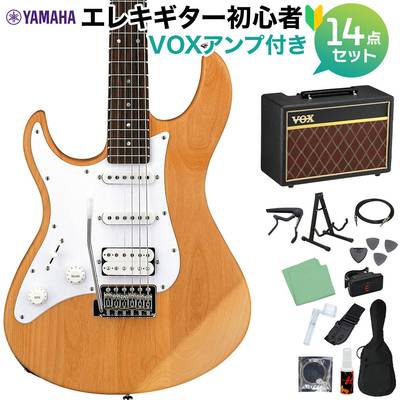 YAMAHA PACIFICA112JL YNS エレキギター初心者14点セット 【VOXアンプ付き】 イエローナチュラルサテン 【左利き用】 レフティ ヤマハ パシフィカ PAC112