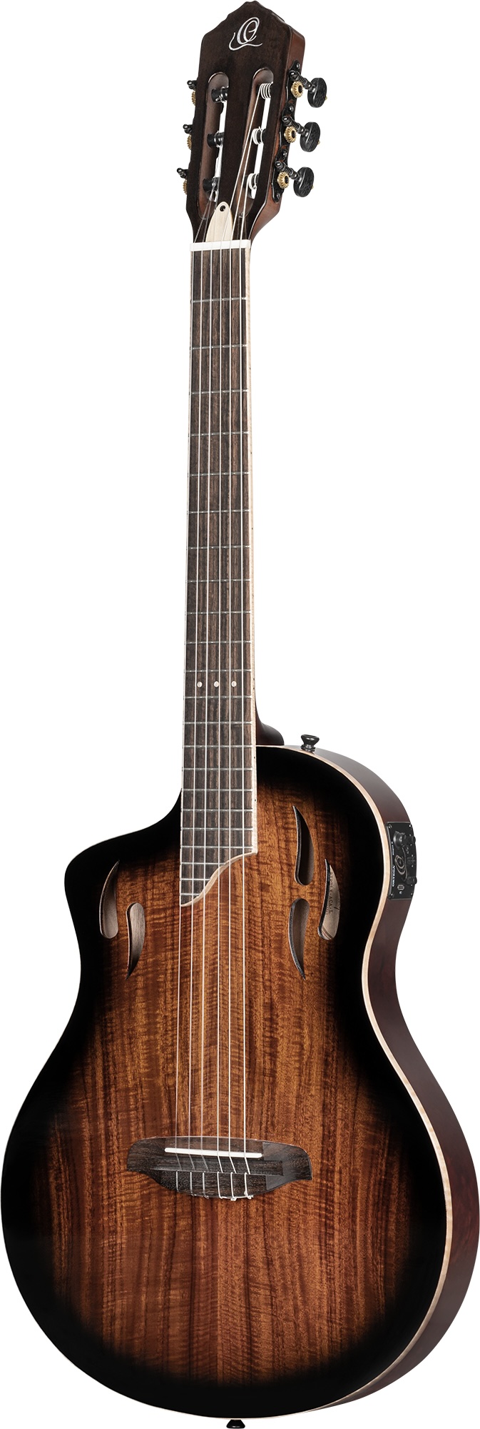 ORTEGA RTPDLX-ACA-L TourPlayer DeLuxe Lefthand Nylon Elektro-Akustik-Gitarre inkl. Gigbag