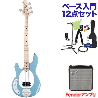 STERLING by Musicman RAY4LH-M1 CHB チョッパー・ブルー ベース 初心者12点セット 【Fenderアンプ付】 エレキベース レフトハンド レフティ スターリン