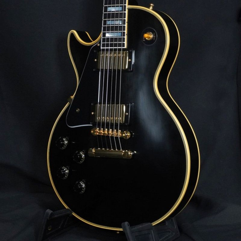 GIBSON CUSTOM / Historic Collection 1957 Les Paul Custom 2-Pickup VOS Left-Handed Ebony 【御茶ノ水本店FINEST GUITARS】
