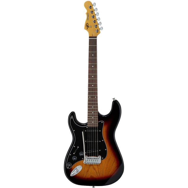 G&L Tribute Legacy Lefty Left-Handed Guitar, Rosewood Fretboard, 3-Tone Sunburst