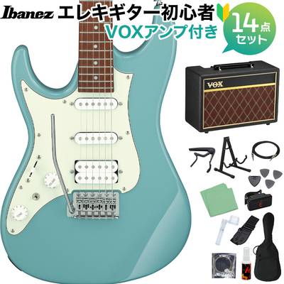 Ibanez AZES40L PRB エレキギター初心者14点セット【VOXアンプ付き】 左利き用 レフティ ストラトタイプ アイバニーズ 【限定生産】