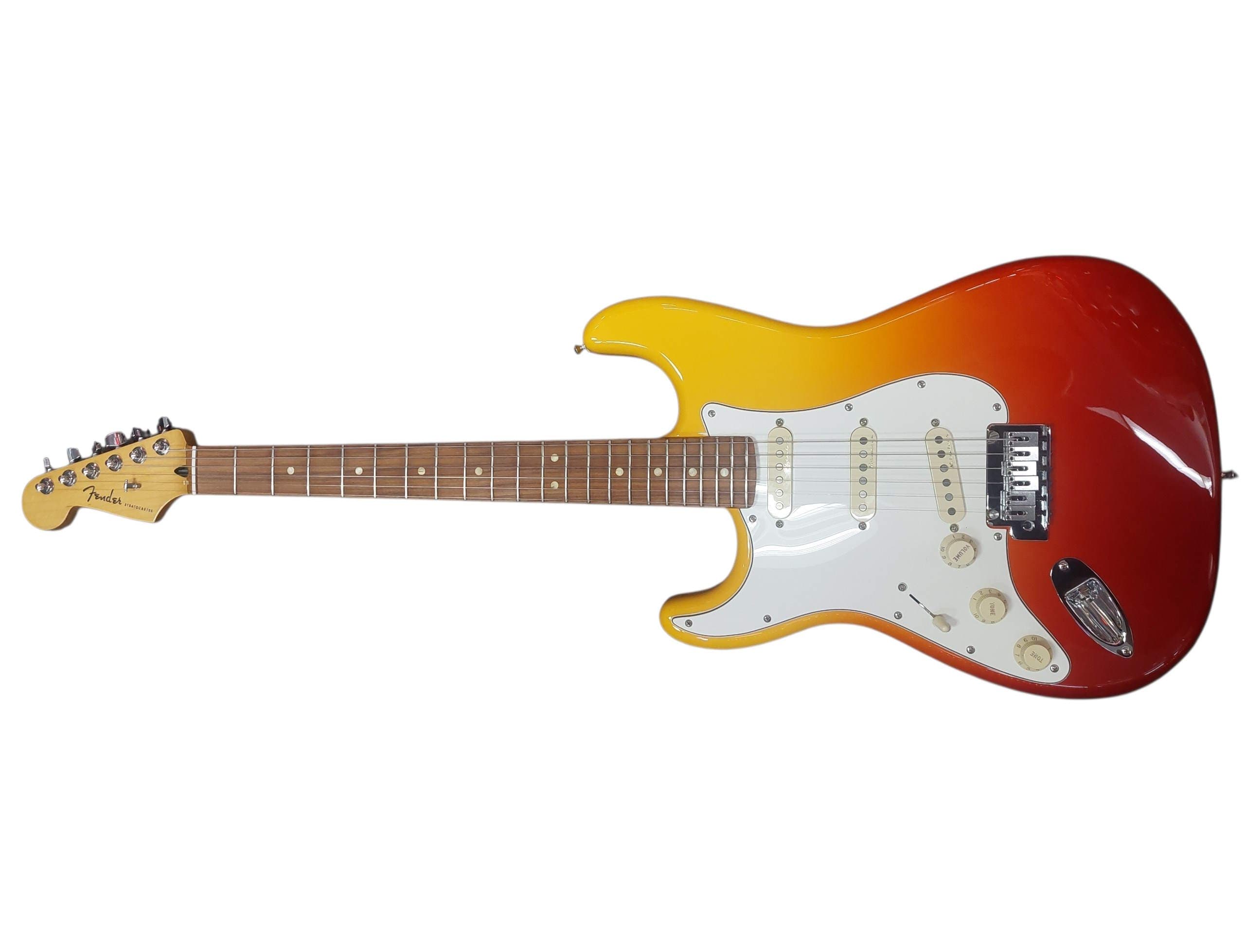 Santa Clara USED ELECTRIC GUITAR FENDER PLAYER PLUS STRATOCASTER LEFT-HANDED (TEQUILA SUNRISE) $499.99