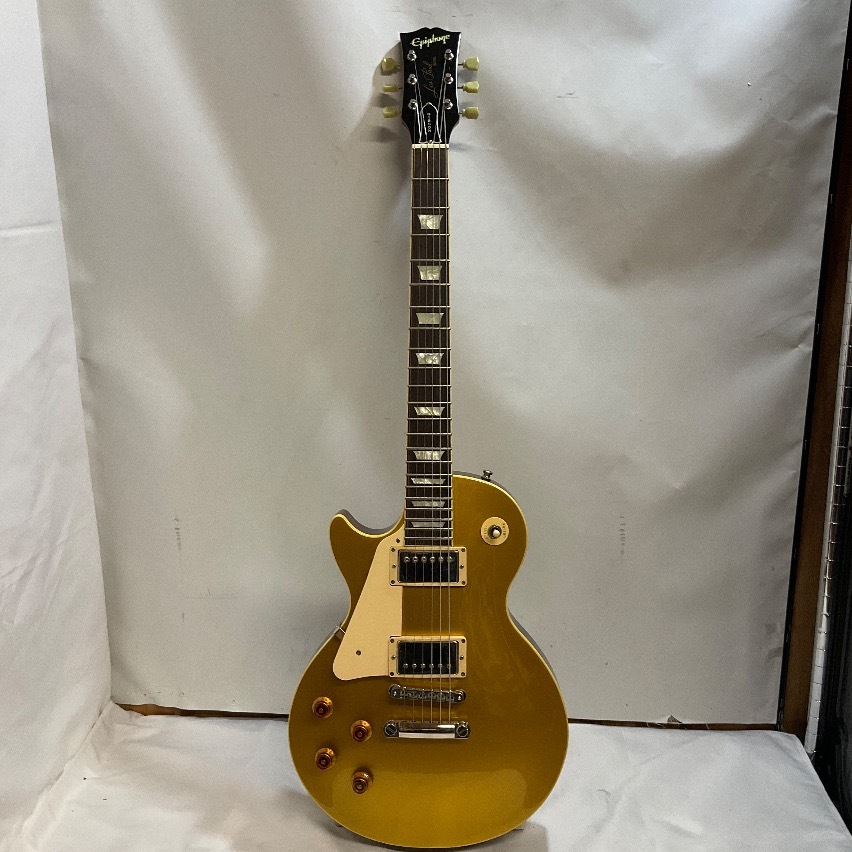u58915 中古 Epiphone Lespaul GoldTop 日本製 ギブソンヘッド レフティ