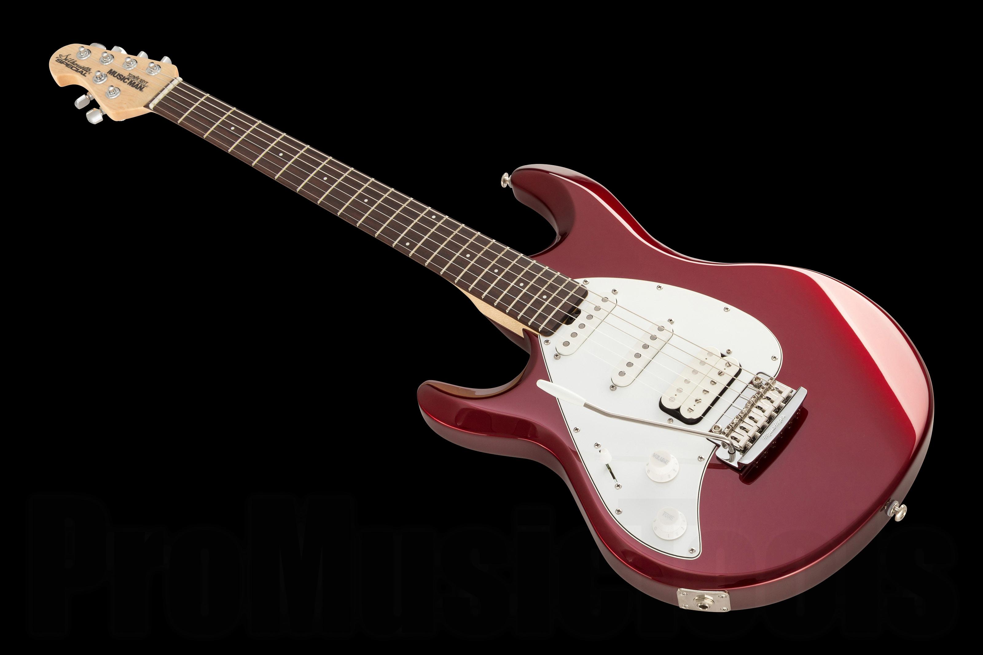 Music Man USA Silhouette Special HSS Trem Lefthand CR - Candy Red RW