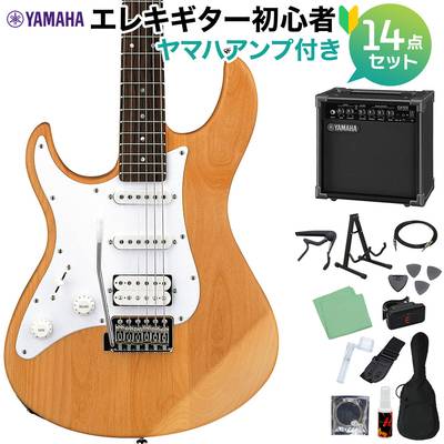 YAMAHA PACIFICA112JL YNS エレキギター初心者14点セット 【ヤマハアンプ付き】 イエローナチュラルサテン 【左利き用】 レフティ ヤマハ パシフィカ PAC112【WEBSHOP限定】