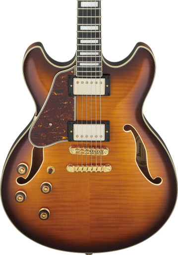 Ibanez AS93FML-VLS Artcore Expressionist Left-Handed Semi-Hollow Guitar in Violin Sunburst