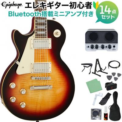 Epiphone Les Paul Standard 60s Lefthand BB エレキギター初心者14点セット 【Bluetooth搭載ミニアンプ付き】 レスポールスタンダード エピフォン