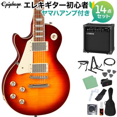Epiphone Les Paul Standard 60s Lefthand Iced Tea エレキギター 初心者14点セット ヤマハアンプ付き レスポールスタンダード エピフォン
