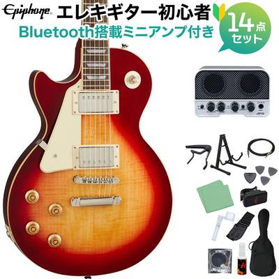 Epiphone Les Paul Standard 50s Lefthand HCS エレキギター初心者14点セット 【Bluetooth搭載ミニアンプ付き】 レスポールスタンダード エピフォン
