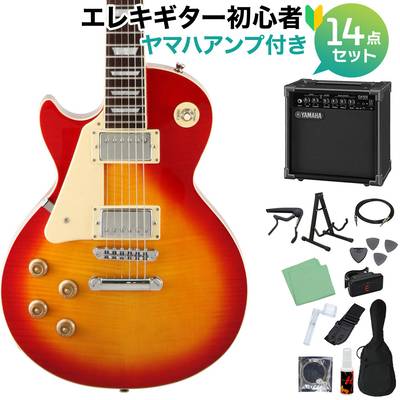 Blitz by AriaProII BLP-450/LH CS エレキギター初心者14点セット【ヤマハアンプ付き】 レスポールスタンダード チェリーサンバースト 左利き・レフティ ブリッツ BLP450LH