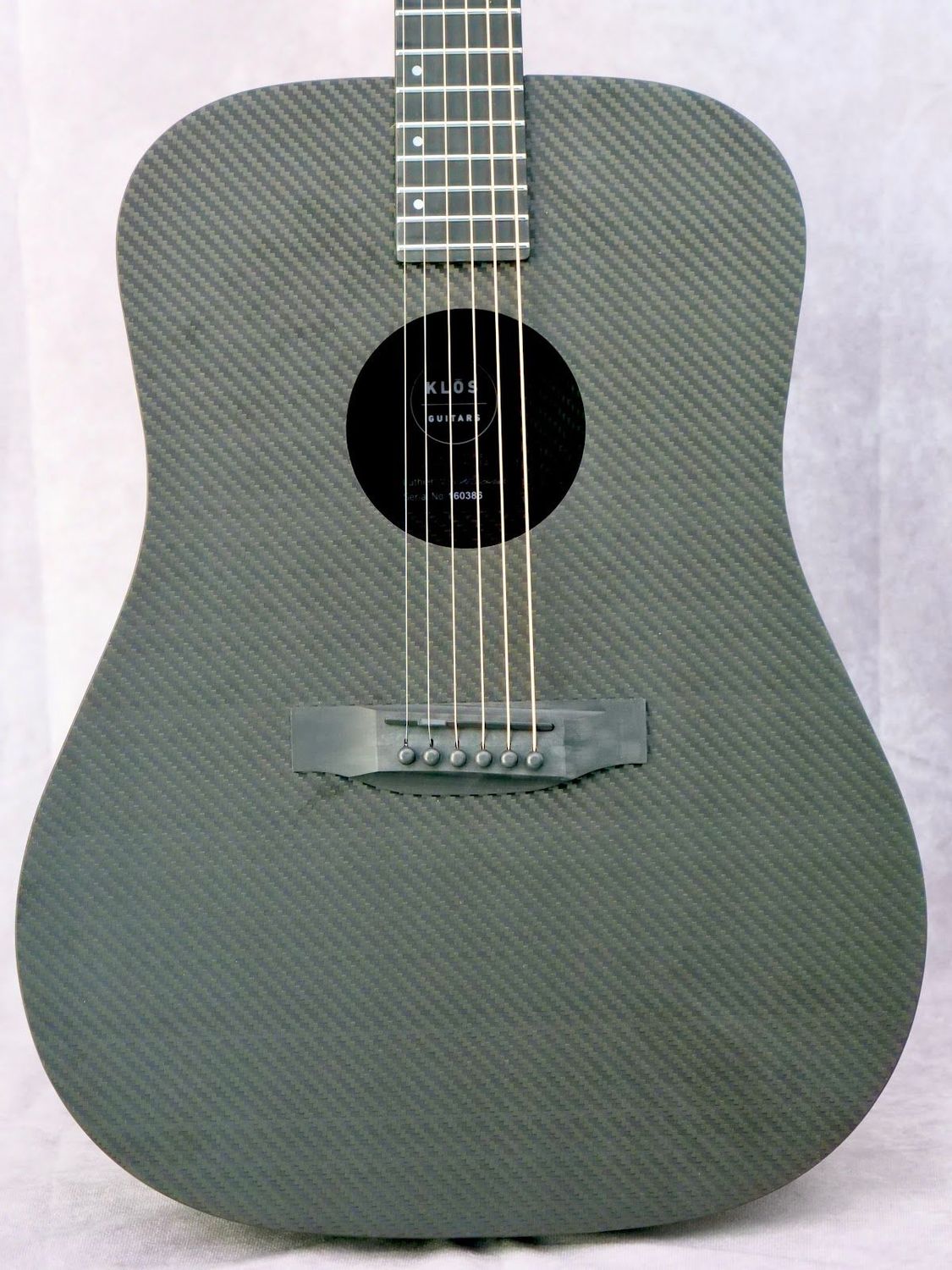 Klos all Carbon Fiber Dreadnought #386 left handed acoustic guitar