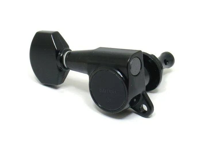 Gotoh SG381 Left Hand Tuning Keys (set of 6 in line) – Black