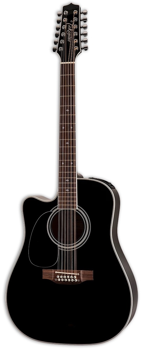 TAKAMINE EF341SC Lefthand Legacy Dreadnought (JP) Elektro-Akustik-Gitarre inkl. Softcase, black