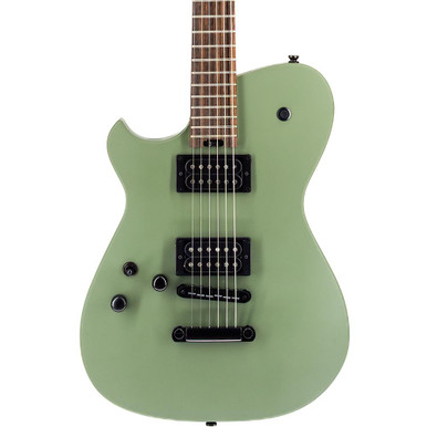 Manson Meta Series MBM-2H Matt Bellamy Signature Left Handed Electric Guitar in Satin Olive Green