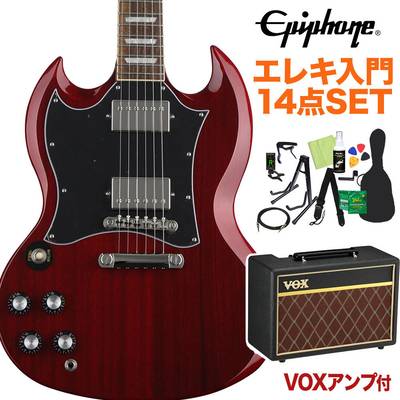 Epiphone SG Standard Left Handed Lefty Heritage Cherry エレキギター 初心者14点セットVOXアンプ付き エピフォン