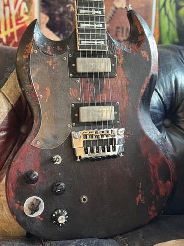 Private Japanese Luthier Built SG Standard Left-Handed Toni Iommi Black Sabbath