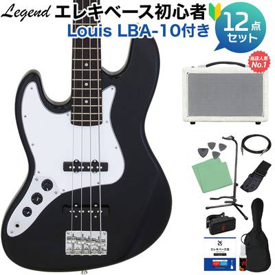 LEGEND LJB-Z L/H Black ベース 初心者12点セット 【島村楽器で一番売れてるベースアンプ付】 ジャズベースタイプ レフトハンド レフティ レジェンド