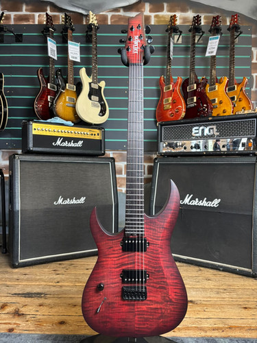 Schecter Sunset 6 Extreme Scarlet Burst 2023 Left-Handed Electric Guitar