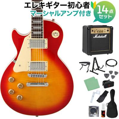 Blitz by AriaProII BLP-450/LH CS エレキギター初心者14点セット【マーシャルアンプ付き】 レスポールスタンダード チェリーサンバースト 左利き・レフティ ブリッツ BLP450LH